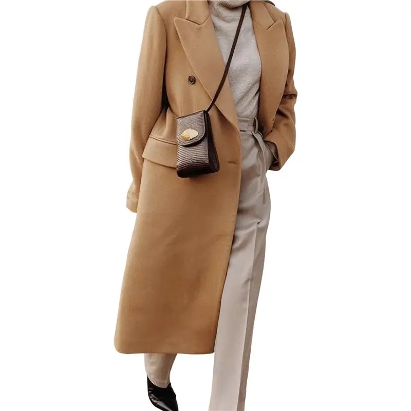 AUAU-Womens Long Wool Coats Fall Winter Double Breasted Trench Coat Peacoat
AUAU-Womens Long Wool Coats Fall Winter Double Breasted Trench Coat Peacoat