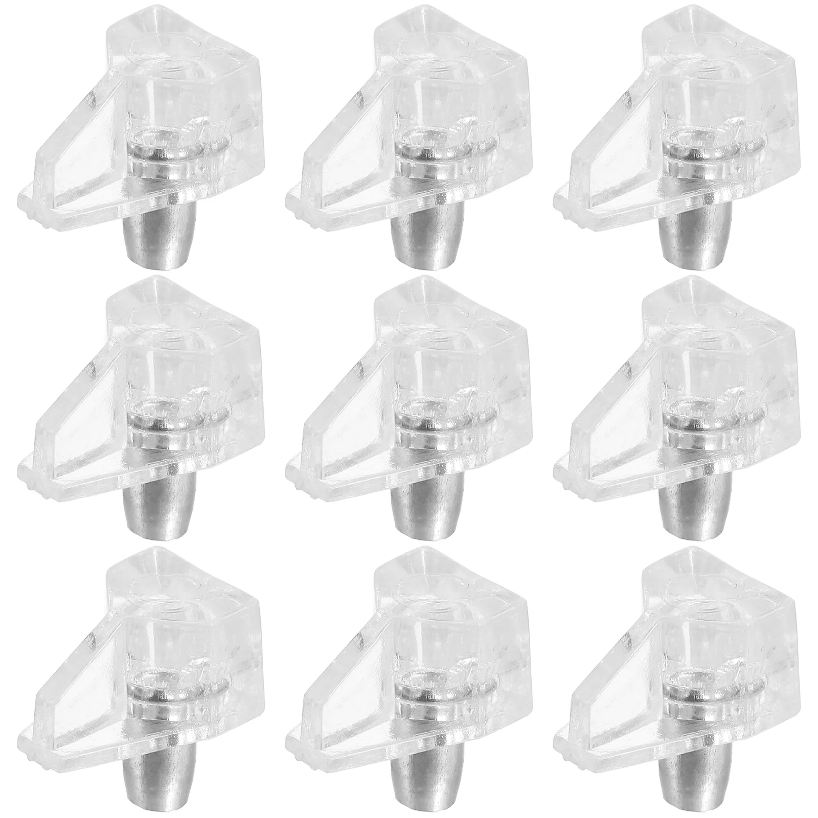 100pcs Shelf Support Pegs Stainless Steel Clear Wardrobe Partition Nail Bracket Shelves Plastic Adjustable Design
100pcs Shelf Support Pegs Stainless Steel Clear Wardrobe Partition Nail Bracket Shelves Plastic Adjustable Design