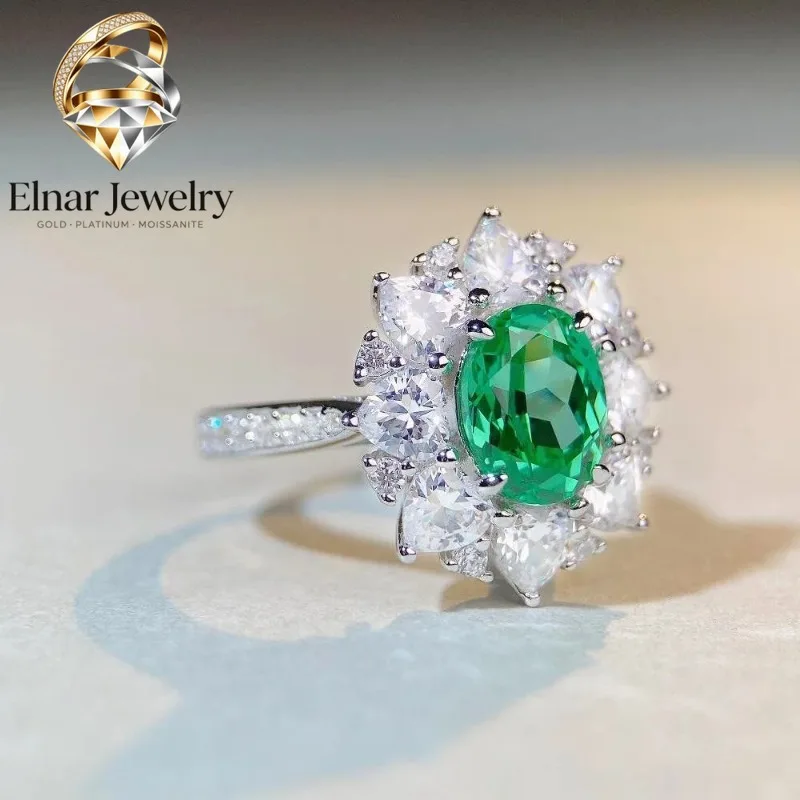 Elnar Jewelry Luxury Solid Platinum PT950 3 karat Love Pigeon Egg Women's Diamond Ring Full Diamond Ring
Elnar Jewelry Luxury Solid Platinum PT950 3 karat Love Pigeon Egg Women's Diamond Ring Full Diamond Ring