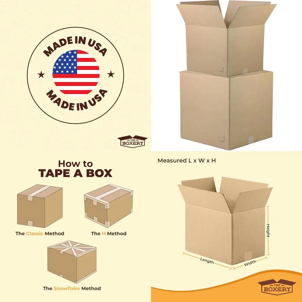 24 x 18 x 18 Brown Corrugated Cardboard Boxes, 15-Pack - Durable, Eco-Friendly, Recyclable, Made in USA for Shipping, Packing, M
24 x 18 x 18 Brown Corrugated Cardboard Boxes, 15-Pack - Durable, Eco-Friendly, Recyclable, Made in USA for Shipping, Packing, M