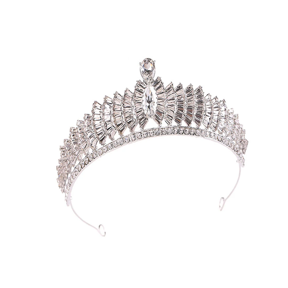 Elegant Bridal Crown Headdress Silver Wedding Hair Accessory Lady Crown Decor Delicate Headwear Bride Accessories
Elegant Bridal Crown Headdress Silver Wedding Hair Accessory Lady Crown Decor Delicate Headwear Bride Accessories