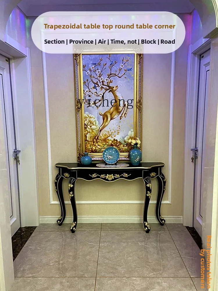 LSL entrance, table against the wall, end view table, partition, living room semicircular entrance door decoration
LSL entrance, table against the wall, end view table, partition, living room semicircular entrance door decoration