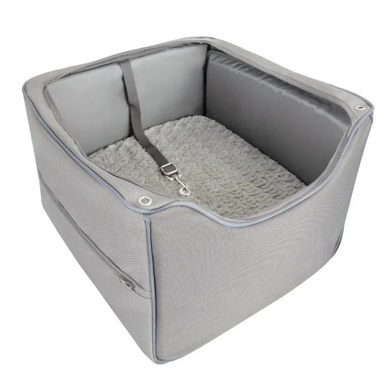 Foldable dog car seat with mesh storage bag
Foldable dog car seat with mesh storage bag