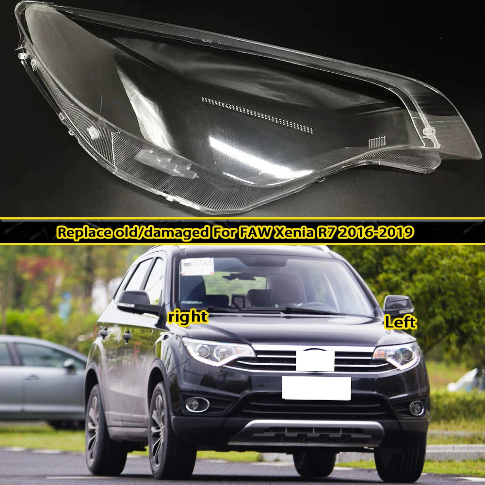 For FAW Xenia R7 2016 2017 2018 2019-Headlamp Lamp Shell with Headlight Cover Transparent Lampshade Plexiglass Lens Replacement
For FAW Xenia R7 2016 2017 2018 2019-Headlamp Lamp Shell with Headlight Cover Transparent Lampshade Plexiglass Lens Replacement