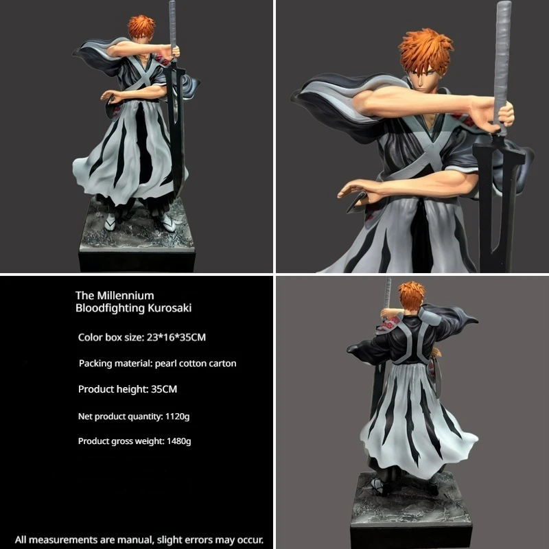 New Kurosaki Ichigo Anime Figures Bleach Figure 35cm Pvc Model Toys Gk Figurine Collection Ornament Gift Birthday Custom Statue
New Kurosaki Ichigo Anime Figures Bleach Figure 35cm Pvc Model Toys Gk Figurine Collection Ornament Gift Birthday Custom Statue