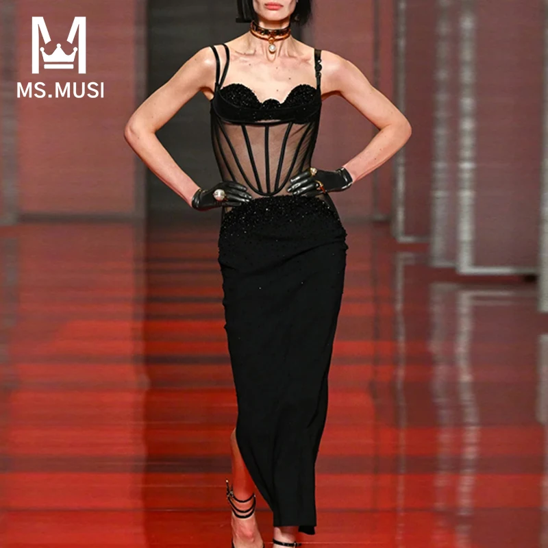 MSMUSI 2023 New Fashion Women Sexy Strap Crystal Sequins Corset Lace Backless Bandage Party Club Bodycon Event Maxi Dress Gown
MSMUSI 2023 New Fashion Women Sexy Strap Crystal Sequins Corset Lace Backless Bandage Party Club Bodycon Event Maxi Dress Gown