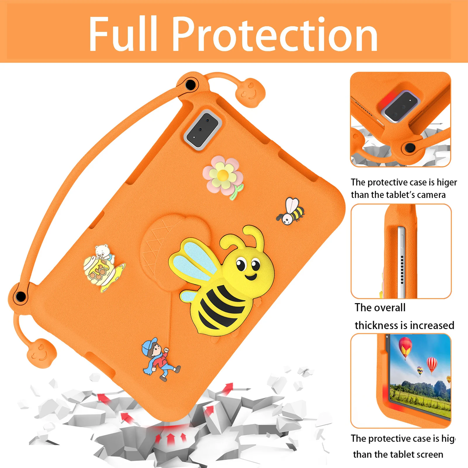 EVA Tablet Case Portable Fits for Samsung Galaxy EVA Foam Rubber Protective Case with Stand for TAB S6 10.5"/TAB S5E 10.5"
EVA Tablet Case Portable Fits for Samsung Galaxy EVA Foam Rubber Protective Case with Stand for TAB S6 10.5"/TAB S5E 10.5"
