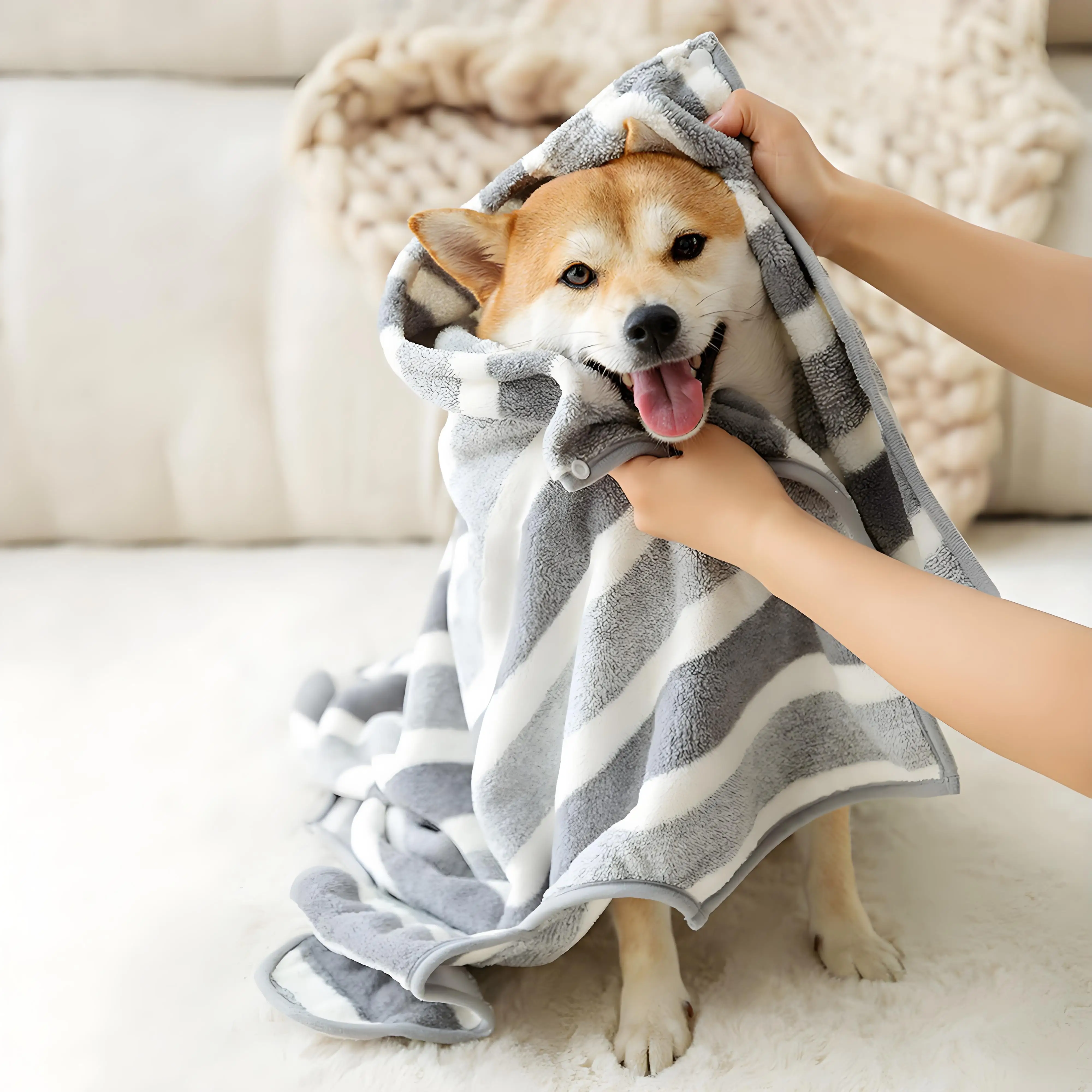 Oversized Dog Bathrobe Quick Drying Absorbent Golden Shiba Cat Towel for Pet Health Care And Hygiene
Oversized Dog Bathrobe Quick Drying Absorbent Golden Shiba Cat Towel for Pet Health Care And Hygiene