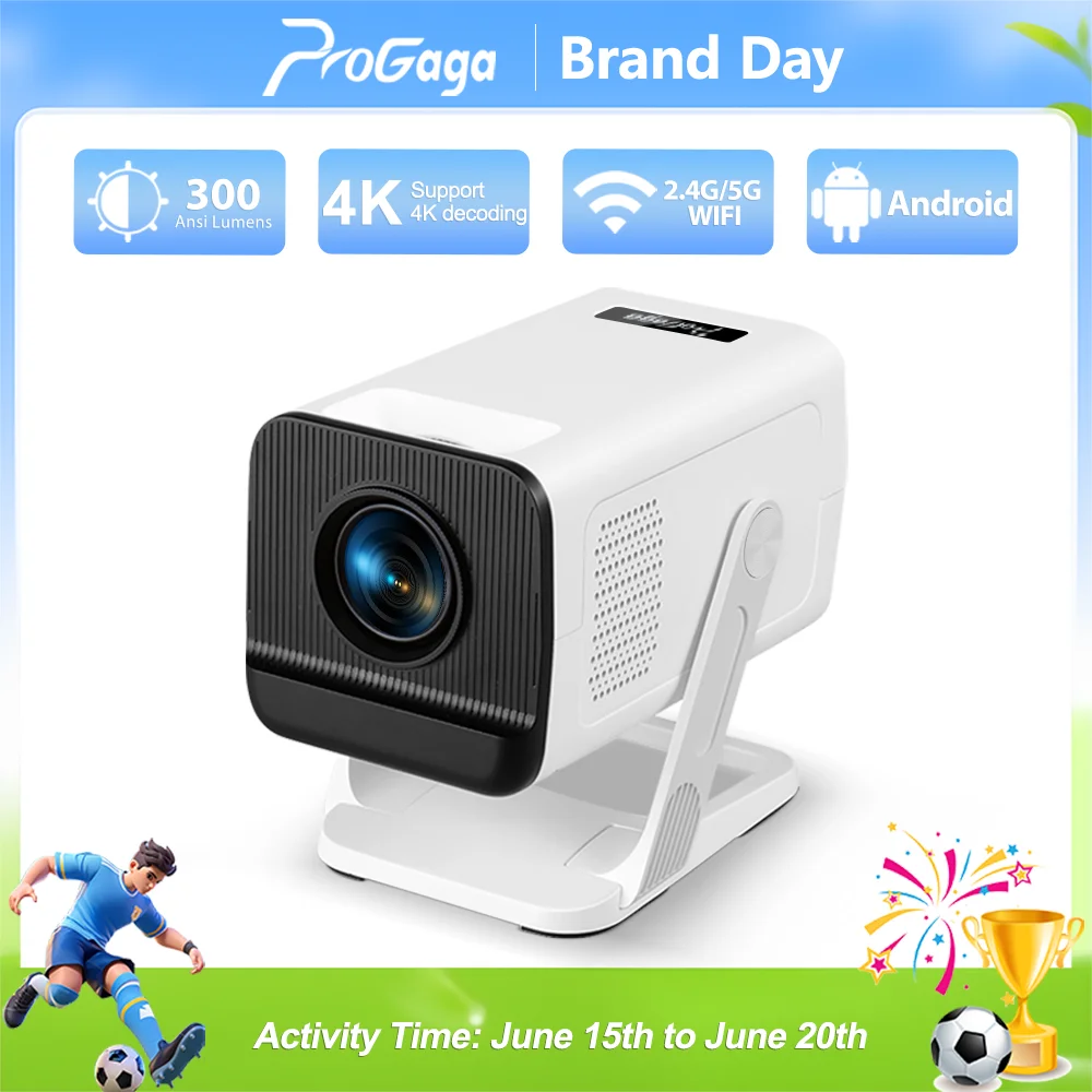 PROGAGA PG310 Android Projector 4k 720P 300Ansi Allwinner H713 Smart Projetor PG310 Home Theater Video Mini Portable Projector
PROGAGA PG310 Android Projector 4k 720P 300Ansi Allwinner H713 Smart Projetor PG310 Home Theater Video Mini Portable Projector
