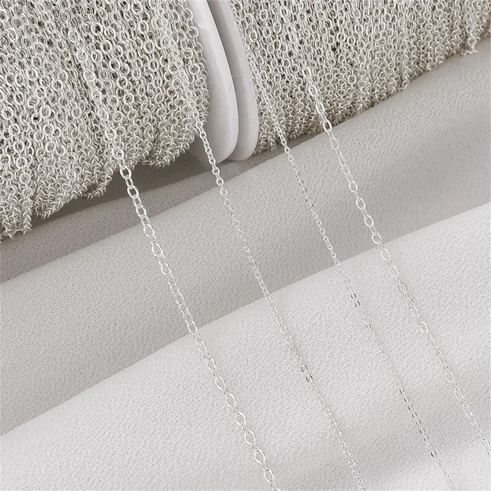 Copper Chain Plated S925 Silver-colored O-shaped Chain Handmade Diy Bracelet Necklace Loose Chain Jewelry Material Accessories
Copper Chain Plated S925 Silver-colored O-shaped Chain Handmade Diy Bracelet Necklace Loose Chain Jewelry Material Accessories