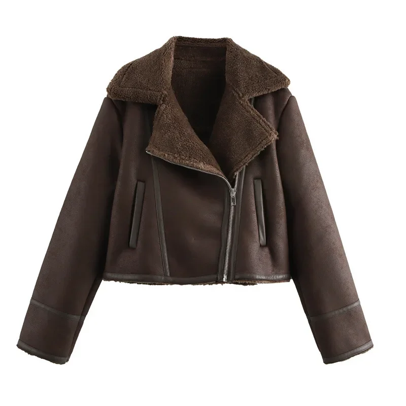 2025 Autumn/Winter New Product Casual Women's Fashion Fur Integrated Double Sided Collar Long Sleeve Short Jacket Coat
2025 Autumn/Winter New Product Casual Women's Fashion Fur Integrated Double Sided Collar Long Sleeve Short Jacket Coat