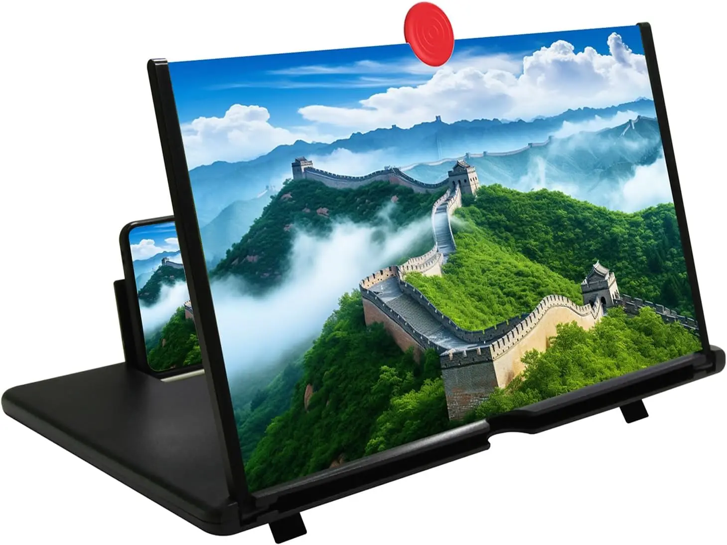12in Phone Screen Magnifier with Foldable Stand, 3D HD Projector for Watching Movies, Videos, Games and Reading, Compatible with
12in Phone Screen Magnifier with Foldable Stand, 3D HD Projector for Watching Movies, Videos, Games and Reading, Compatible with