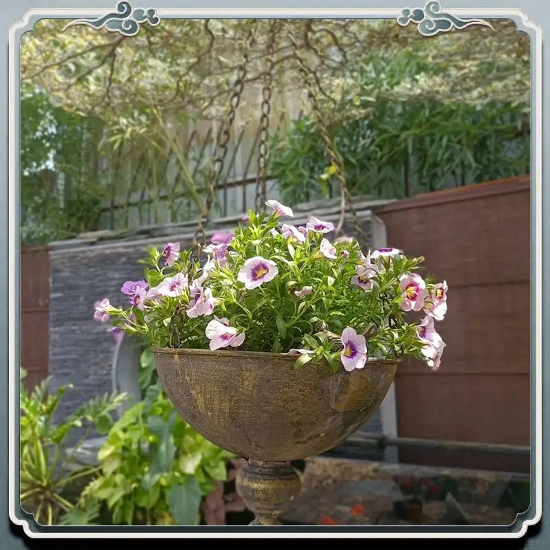 Durable Hanging Basket Flower Pots, Outdoor Courtyard Corridor Garden Plant Decoration, Hanging Flower Pots
Durable Hanging Basket Flower Pots, Outdoor Courtyard Corridor Garden Plant Decoration, Hanging Flower Pots