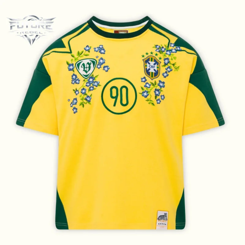 Mens T Shirt Brazil Flag Soccer Jersey Harajuku Unisex Oversized O Neck Short Sleeve Yellow Green Casual Streetwear Fashion New
Mens T Shirt Brazil Flag Soccer Jersey Harajuku Unisex Oversized O Neck Short Sleeve Yellow Green Casual Streetwear Fashion New