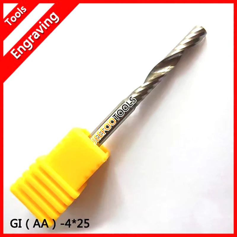 4*25mm AA Series One Spiral Flute Bits Tungsten Carbide End Mill Engraving Tool Bits, Arylic Cutter Tools, Cutting Tools
4*25mm AA Series One Spiral Flute Bits Tungsten Carbide End Mill Engraving Tool Bits, Arylic Cutter Tools, Cutting Tools