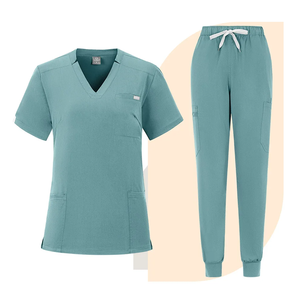 Korean Version Hand Washing Clothes, Men's Elastic Surgical Gown, V-Neck Short Sleeved Hospital Nurse Suit, Women's Suit
Korean Version Hand Washing Clothes, Men's Elastic Surgical Gown, V-Neck Short Sleeved Hospital Nurse Suit, Women's Suit
