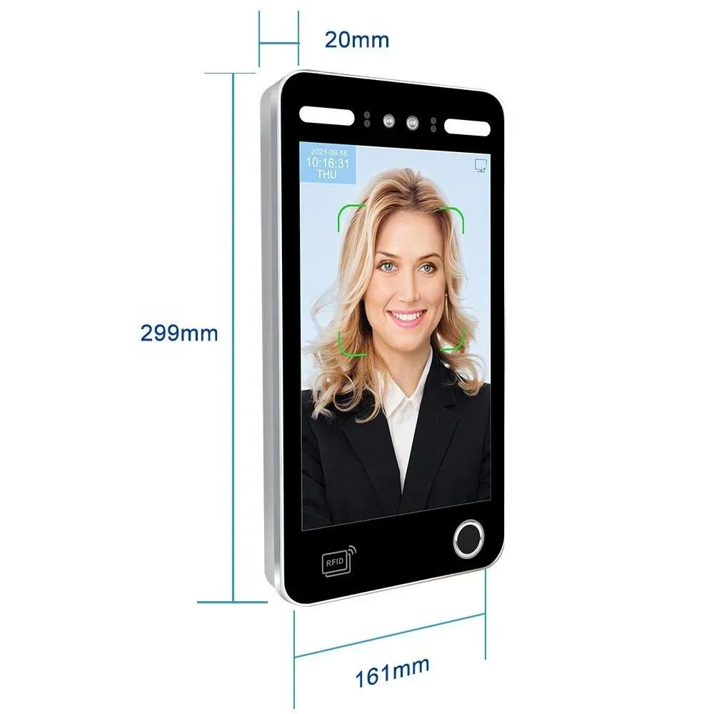 10.1 Inches Touch screen Face Recognition With FRID Password QR code Access Control Scanner Face Matching Device
10.1 Inches Touch screen Face Recognition With FRID Password QR code Access Control Scanner Face Matching Device