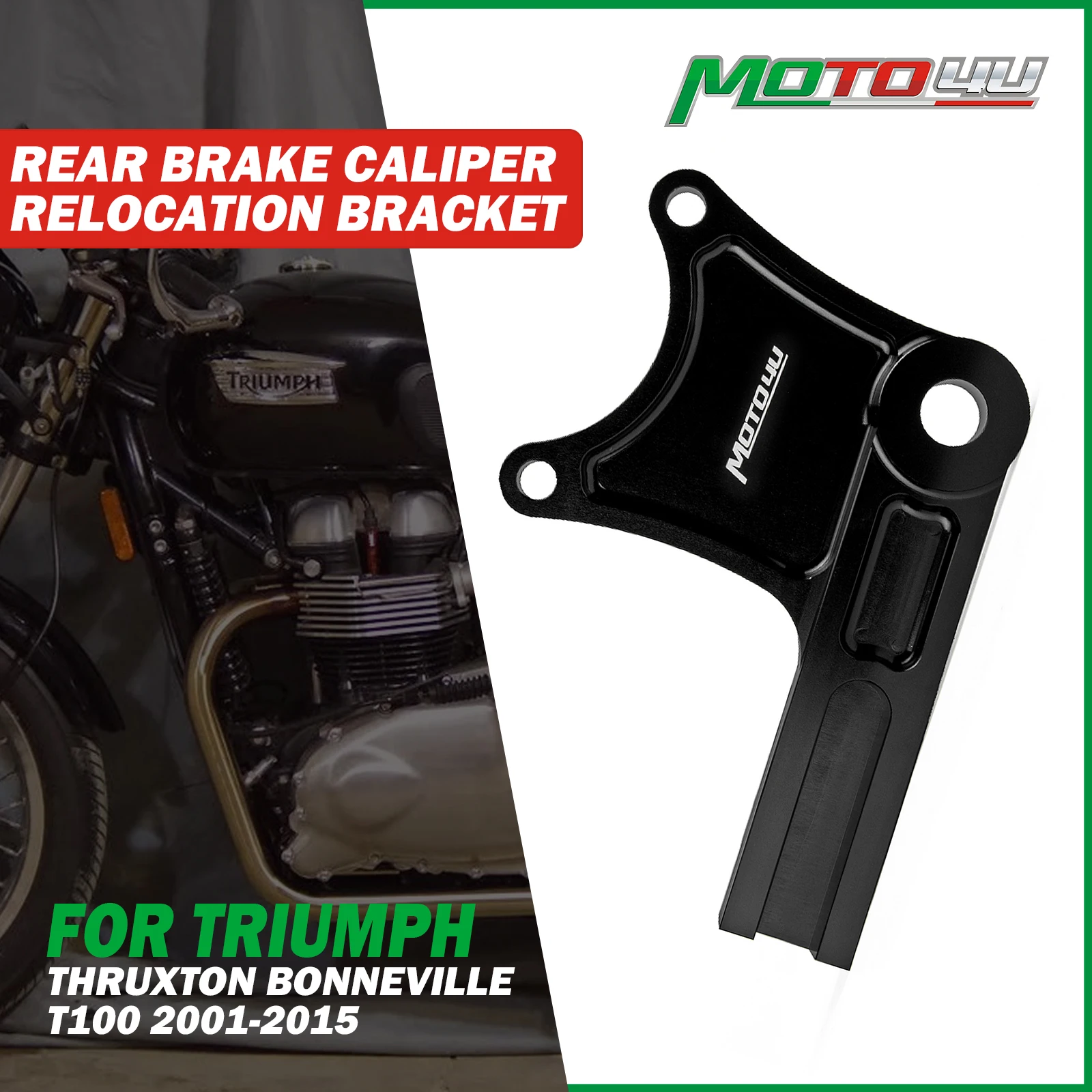 Motorcycle Rear Brake Caliper Relocation Bracket For Triumph Thruxton Bonneville T100 2001-2015
Motorcycle Rear Brake Caliper Relocation Bracket For Triumph Thruxton Bonneville T100 2001-2015