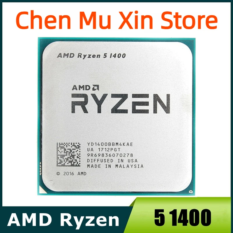 Процессор AMD Ryzen 5 1400 
Процессор AMD Ryzen 5 1400