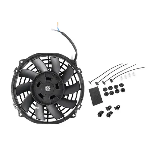 80W Electric Radiator Slim Cooling Fan Kit 7 Inch 12V for Universal Car 800 CFM