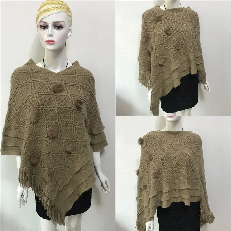 Spring Autumn New European American Women Wool Ball Cloak Shawl Tassel Jacquard Knitted Coat Lady Cloak Fashion Selling Khaki
Spring Autumn New European American Women Wool Ball Cloak Shawl Tassel Jacquard Knitted Coat Lady Cloak Fashion Selling Khaki