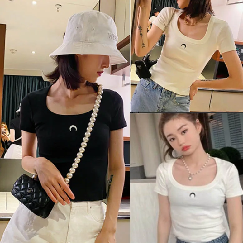 Moon ape ort Sve U Ne Slim Fit Сексуальная женская одежда для активного отдыха Летний дышащий легкий цветной топ
Moon ape ort Sve U Ne Slim Fit Сексуальная женская одежда для активного отдыха Летний дышащий легкий цветной топ