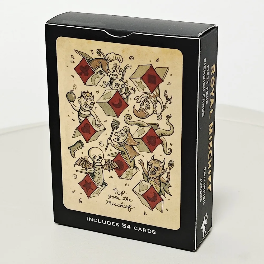 Игральные карты Royal Mischief Transformation, 54 шт., покерные карты, полный набор, колода Oracle, 9*6 см, напечатанные на двойном тисненом картоне
Игральные карты Royal Mischief Transformation, 54 шт., покерные карты, полный набор, колода Oracle, 9*6 см, напечатанные на двойном тисненом картоне