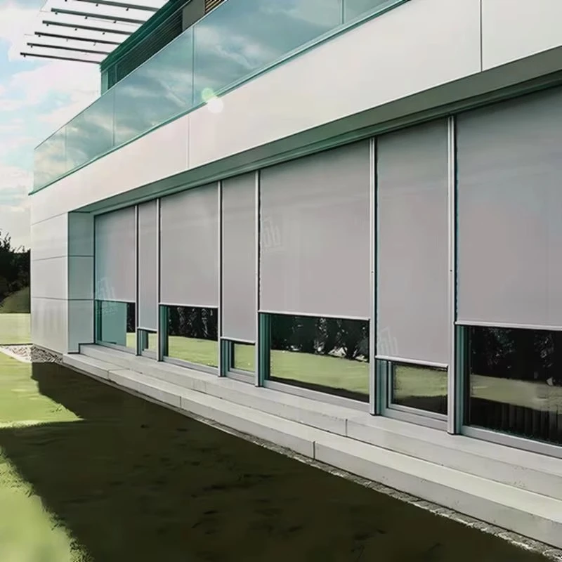 Intelligent Electric Blinds Electronic Outdoor Zipper Track Windproof Roller Blinds Balcony Pergola Factory Use Roller Blinds
Intelligent Electric Blinds Electronic Outdoor Zipper Track Windproof Roller Blinds Balcony Pergola Factory Use Roller Blinds