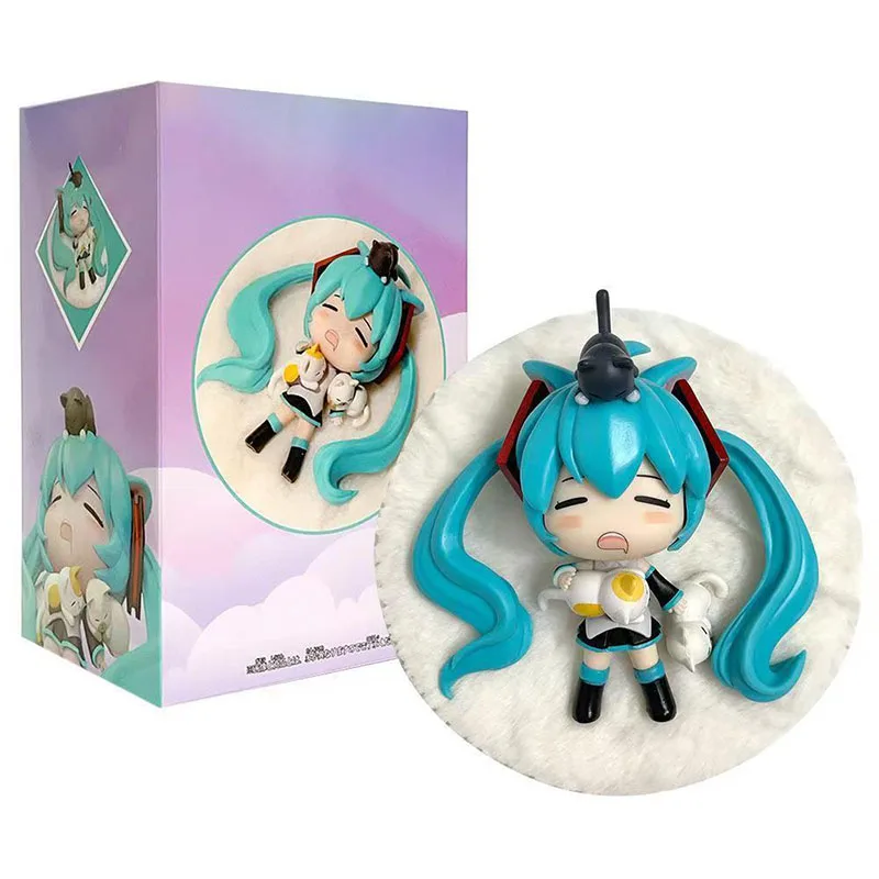 12CM Hatsune Miku Sleeping Anime Action Figurines Doll Desktop Ornament Kawaii Chassis Decor Kawaii Statue Model Trendy Toy Gift
12CM Hatsune Miku Sleeping Anime Action Figurines Doll Desktop Ornament Kawaii Chassis Decor Kawaii Statue Model Trendy Toy Gift
