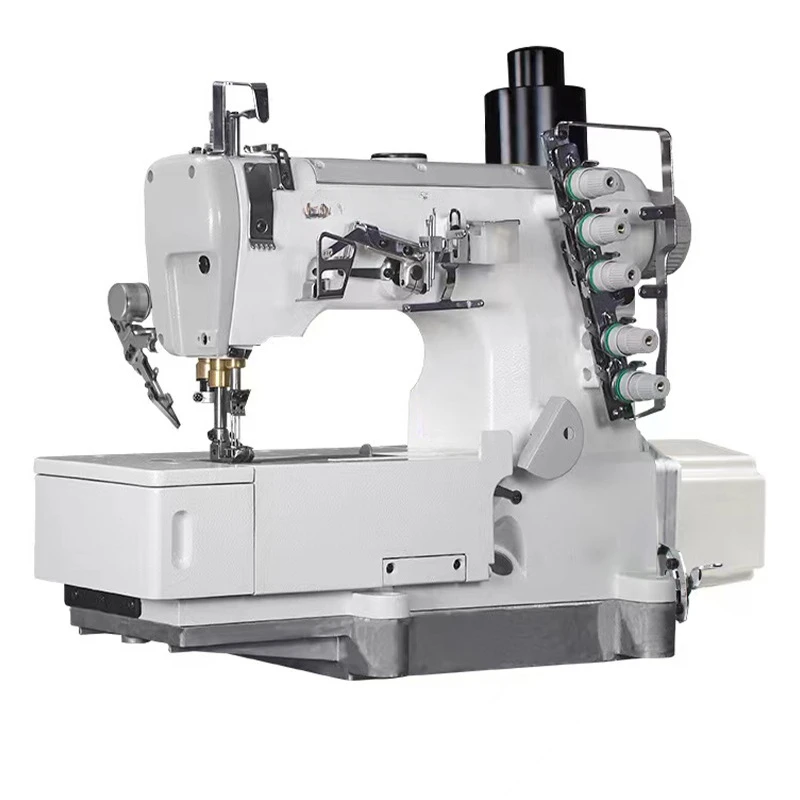 High-speed direct drive computer flat head automatic interlock sewing machine three needles five threads electri
High-speed direct drive computer flat head automatic interlock sewing machine three needles five threads electri