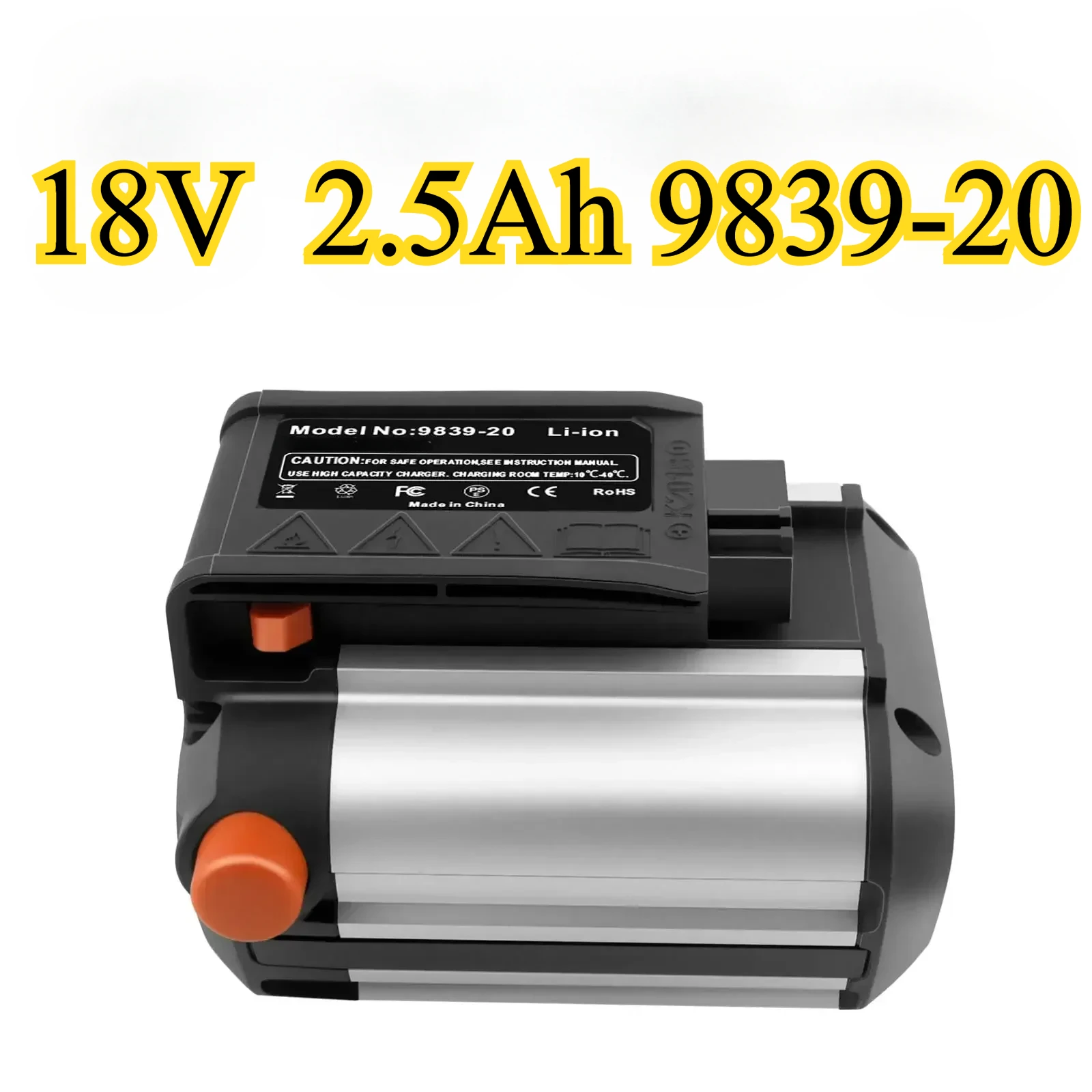 18V 2.5Ah battery 9839-20 suitable for GARDENA Gardner lawn mower garden tool battery
18V 2.5Ah battery 9839-20 suitable for GARDENA Gardner lawn mower garden tool battery