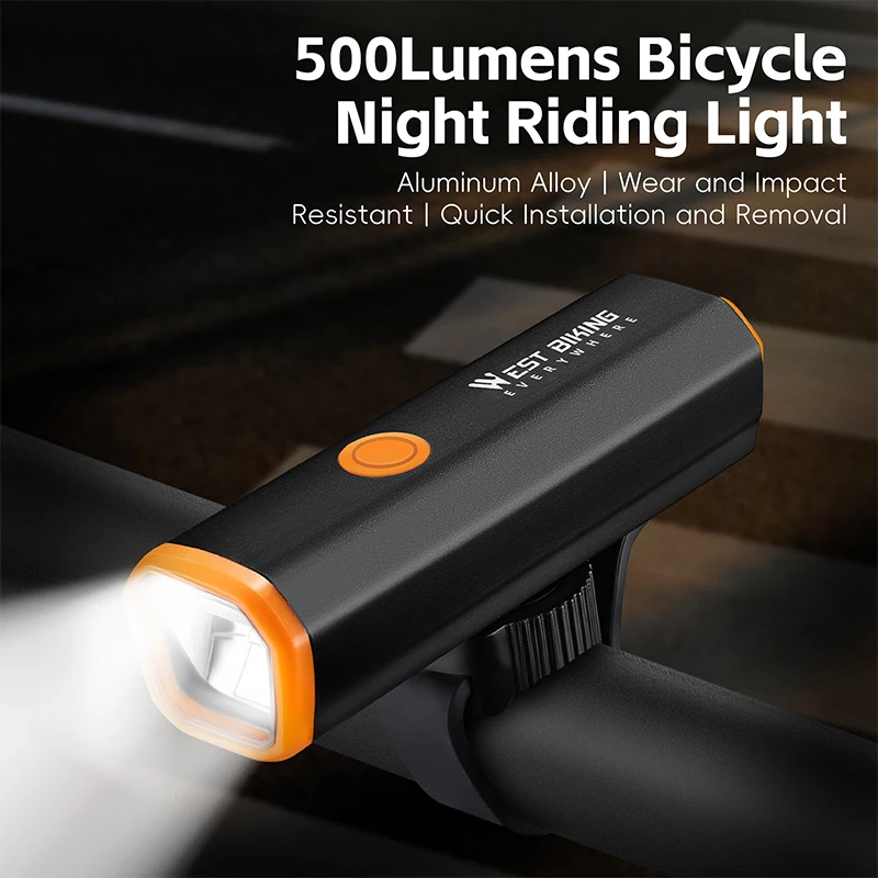 500 Lumens Long Endurance Bicycle Front Light 360 Degree Rotation Quick Installation Riding Light Riding Accessories
500 Lumens Long Endurance Bicycle Front Light 360 Degree Rotation Quick Installation Riding Light Riding Accessories