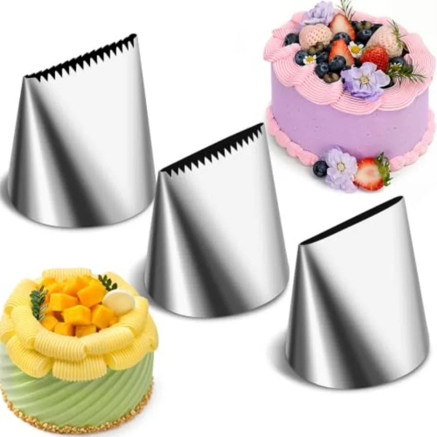 Large Ping Ts, 3PCS Set, Stains Steel Icing N Extra Large Plain and Serrated Ts, Cake Decorating, Cupcake Frosting, Cream ing T
Large Ping Ts, 3PCS Set, Stains Steel Icing N Extra Large Plain and Serrated Ts, Cake Decorating, Cupcake Frosting, Cream ing T