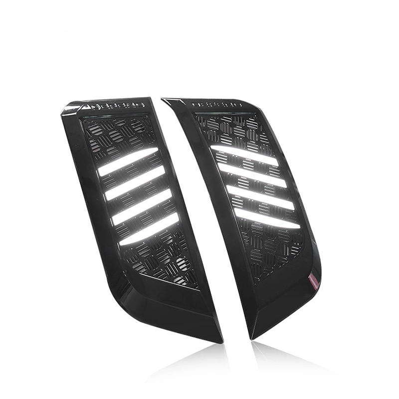 Подходит для применимо к 20-25Land Defender Leaf Guard с комплектом освещения Модифицированный боковой фонарь вождения Leaf Guard Вентиляционное отверстие Co 
Подходит для применимо к 20-25Land Defender Leaf Guard с комплектом освещения Модифицированный боковой фонарь вождения Leaf Guard Вентиляционное отверстие Co