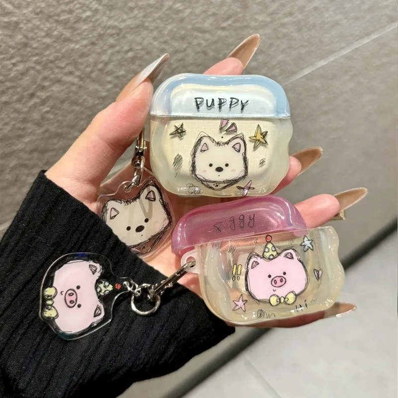 For AirPods 4 3 2 1 Pro2 Pro 3 2025 Graffiti Puppy Piggy Wave TPU Earphone Case Wireless Bluetooth Headphones Protective Cover
For AirPods 4 3 2 1 Pro2 Pro 3 2025 Graffiti Puppy Piggy Wave TPU Earphone Case Wireless Bluetooth Headphones Protective Cover
