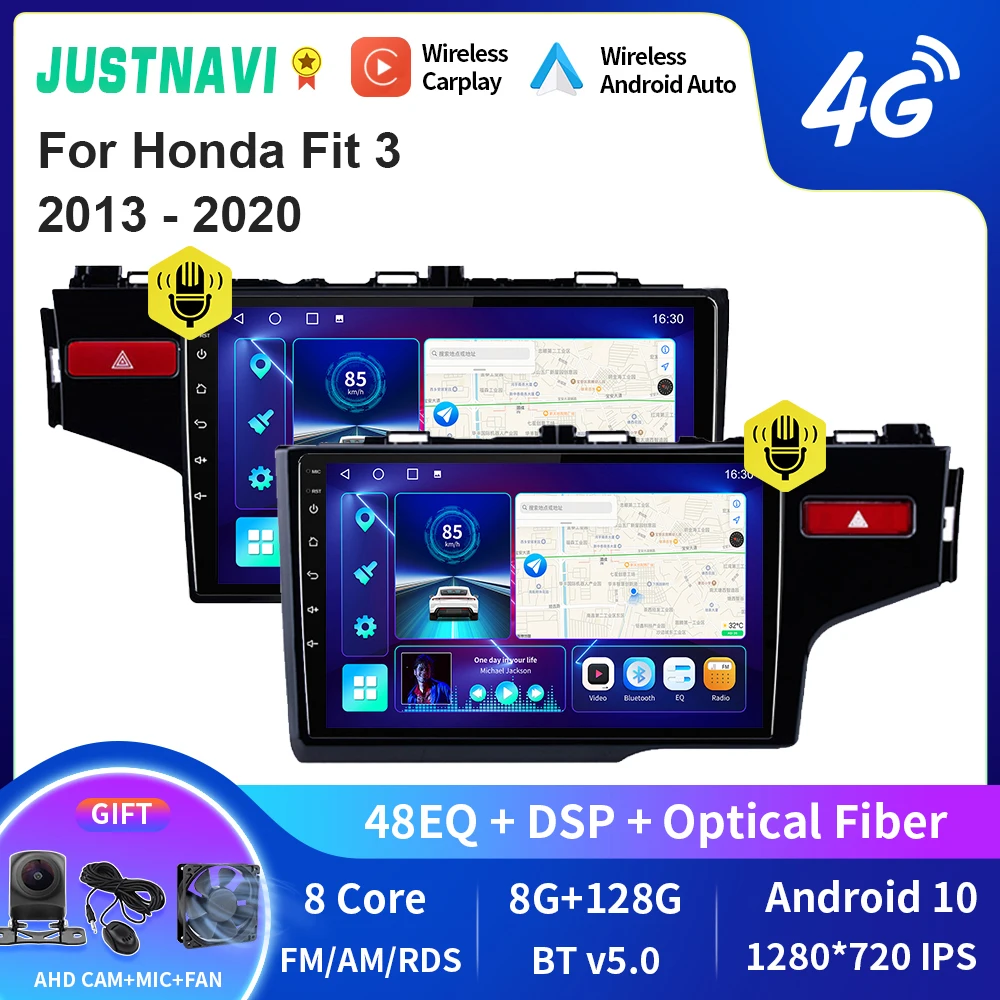 JUSTNAVI QT10 Wireless CarPlay Android Auto Radio For Honda Fit 3 2013 - 2020 Stereo Car Multimedia Video Player DSP BT GPS DVD
JUSTNAVI QT10 Wireless CarPlay Android Auto Radio For Honda Fit 3 2013 - 2020 Stereo Car Multimedia Video Player DSP BT GPS DVD