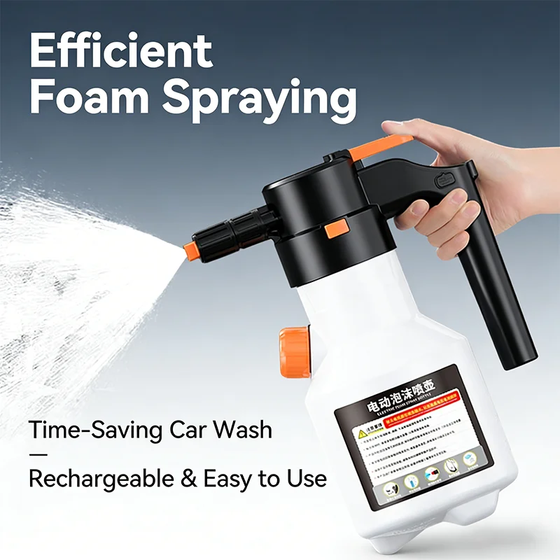 Car Foam Sprayer 2L Powerful Electric Car Wash Snow Foam Spray Bottle Rechargeable Auto Wash Sprayer Detailing Tools
Car Foam Sprayer 2L Powerful Electric Car Wash Snow Foam Spray Bottle Rechargeable Auto Wash Sprayer Detailing Tools