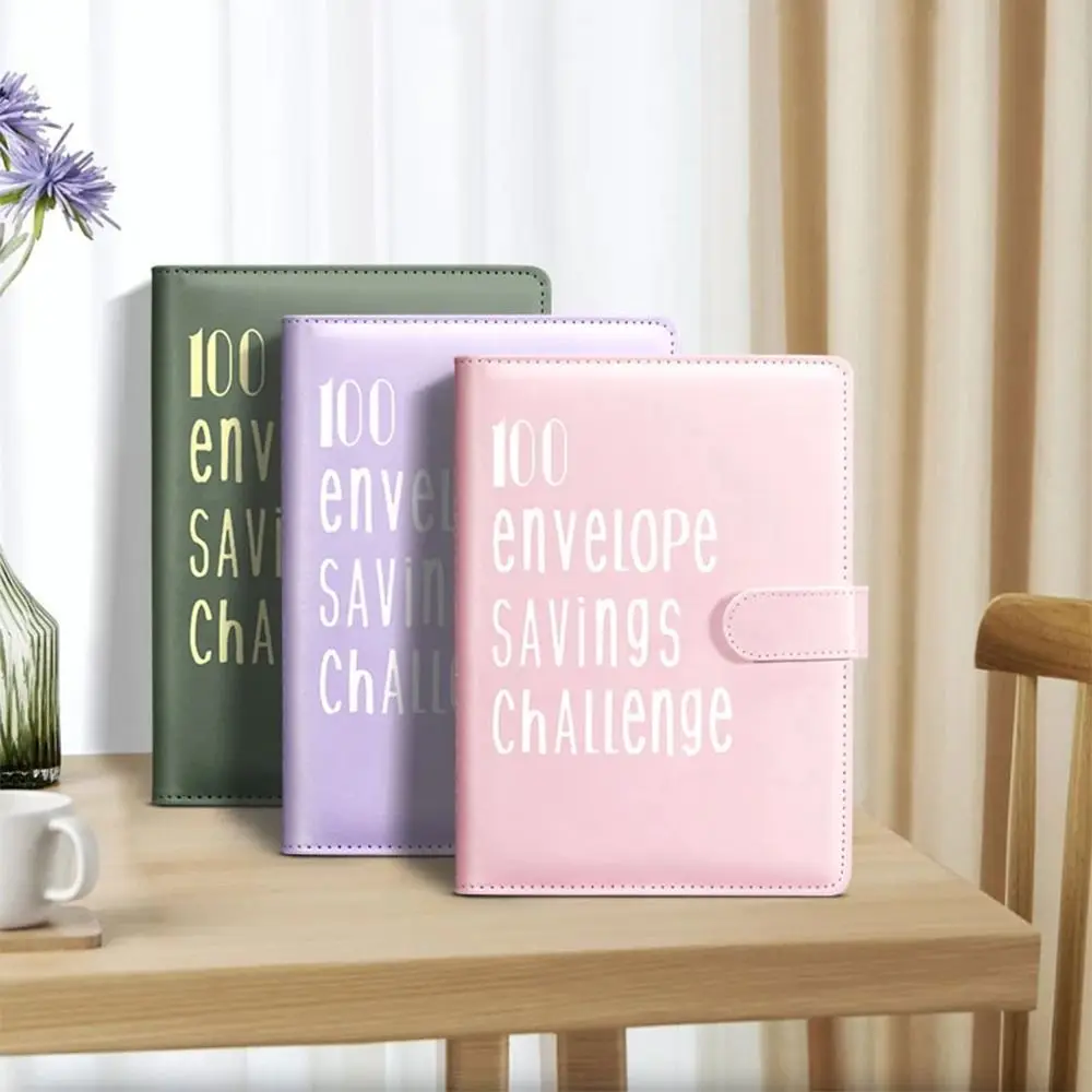 Colorful 100 Envelope Challenge Notebook Loose-leaf PU Leather 100 Day Challenge Budget Binder Cash Budget Magnetic Clasp
Colorful 100 Envelope Challenge Notebook Loose-leaf PU Leather 100 Day Challenge Budget Binder Cash Budget Magnetic Clasp