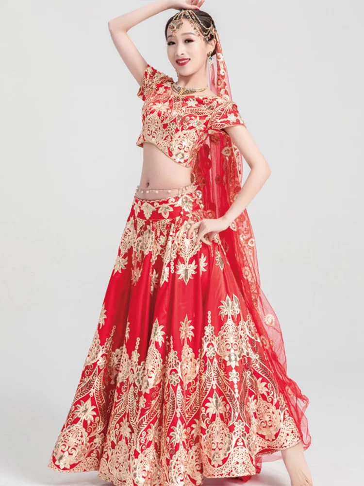 Юбка для танца живота, одежда для индийских классических танцев, одежда для сценических выступлений, одежда для восточных танцев, одежда с изысканной вышивкой, женская одежда DQL10091
Юбка для танца живота, одежда для индийских классических танцев, одежда для сценических выступлений, одежда для восточных танцев, одежда с изысканной вышивкой, женская одежда DQL10091