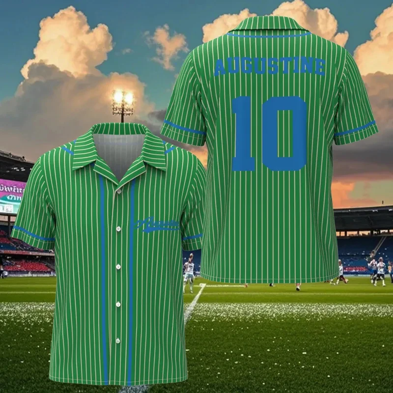 Custom Name Number Classic Stripe Football Hawaiian Shirt Personalized Retro Short Sleeve Button Up Aloha Shirt Casual Sport Tee
Custom Name Number Classic Stripe Football Hawaiian Shirt Personalized Retro Short Sleeve Button Up Aloha Shirt Casual Sport Tee