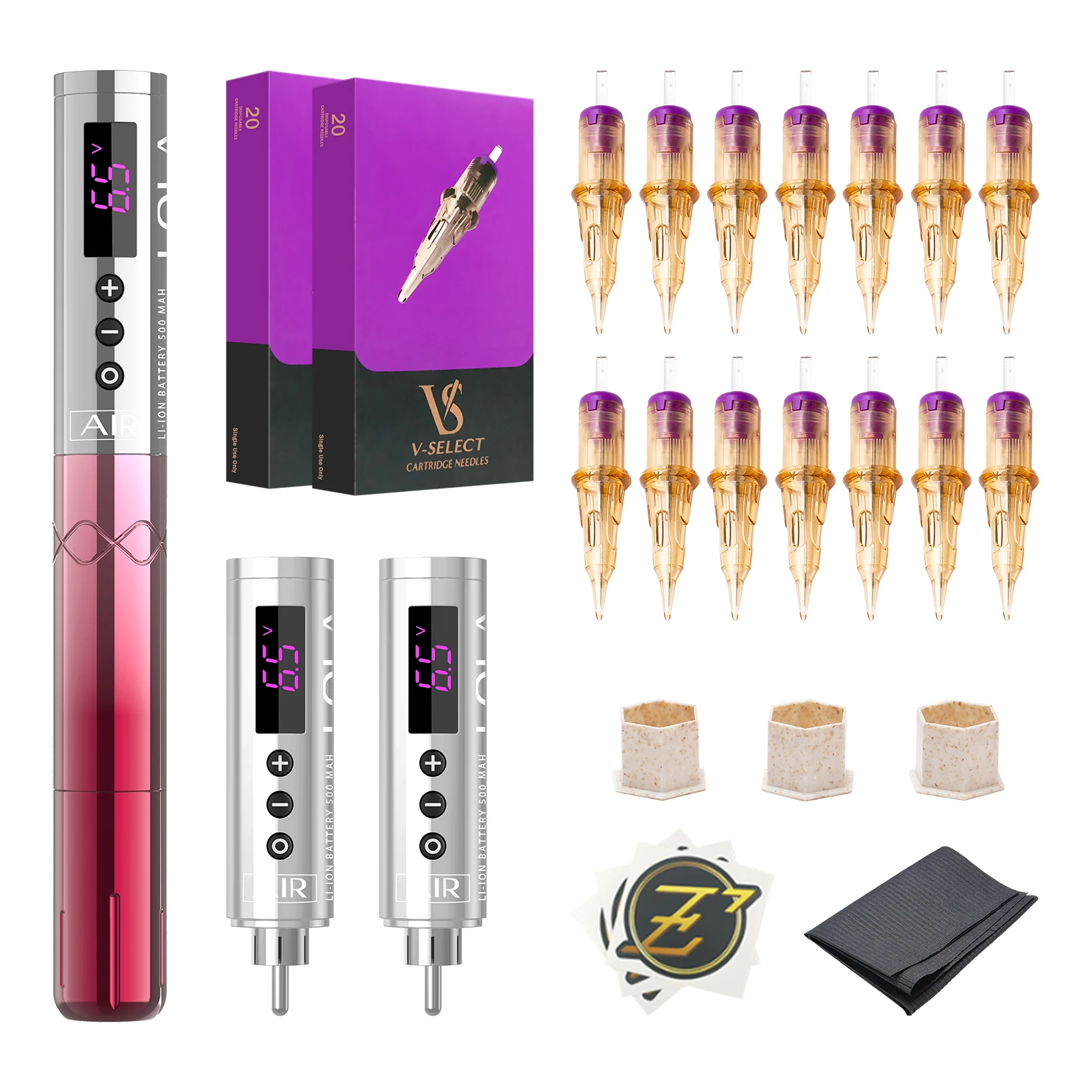 Tattoo Machine Kits EZ LOLA AIR Wireless Battery Machine with Cartridge Tattoo Needles Permanent Make-up Machine Tattoo Supply
Tattoo Machine Kits EZ LOLA AIR Wireless Battery Machine with Cartridge Tattoo Needles Permanent Make-up Machine Tattoo Supply