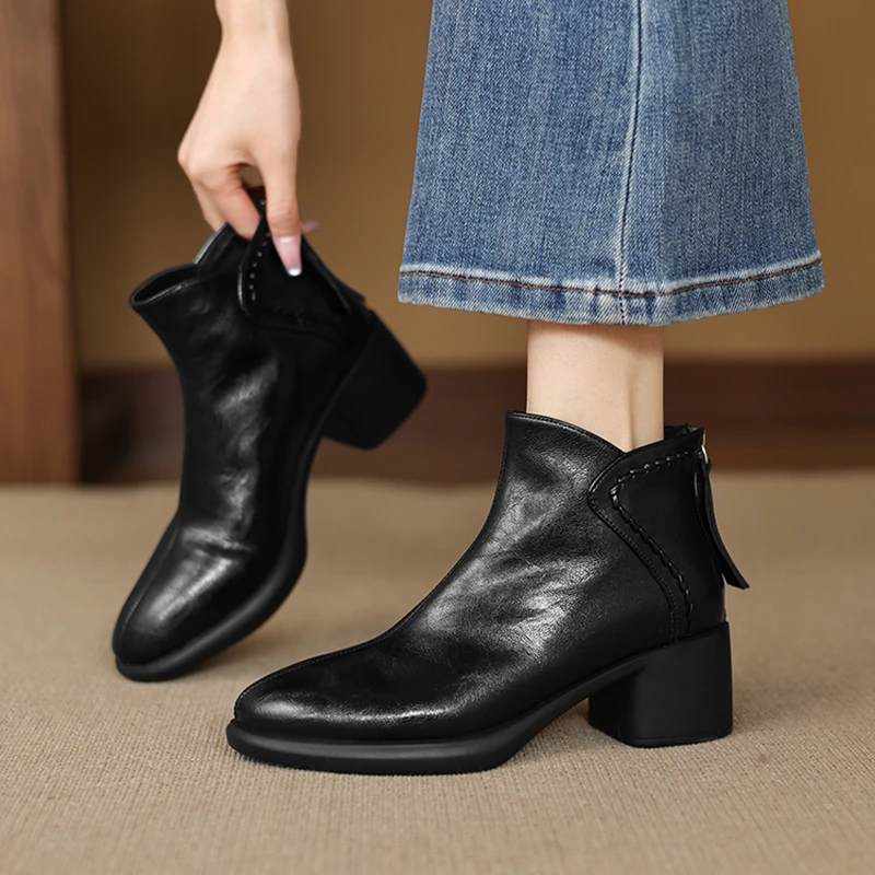 2026 new autumn winter women ankle boots natural leather plus size 22-25cm split leather+wool thick heel back zip short boots
2026 new autumn winter women ankle boots natural leather plus size 22-25cm split leather+wool thick heel back zip short boots