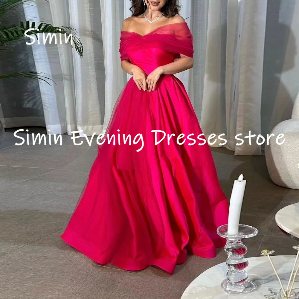 Simin Satin A-line Off-the-shoulder Neckline Ruffle Formal Prom Gown Floor-length Evening Elegant Party dresses for women 2023
Simin Satin A-line Off-the-shoulder Neckline Ruffle Formal Prom Gown Floor-length Evening Elegant Party dresses for women 2023