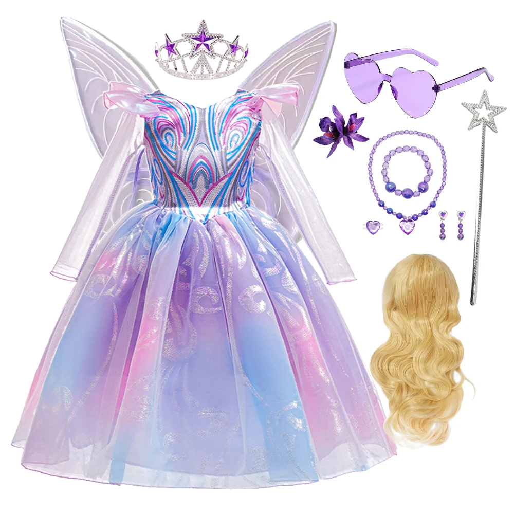 Костюм Глинды для девочек, фиолетовое платье с пайетками «Хорошая ведьма», детское тюлевое платье с длинными рукавами, карнавальный костюм на Хэллоуин
Костюм Глинды для девочек, фиолетовое платье с пайетками «Хорошая ведьма», детское тюлевое платье с длинными рукавами, карнавальный костюм на Хэллоуин