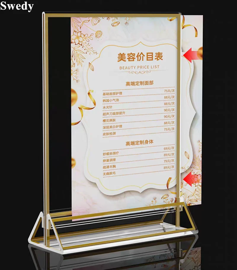 130x180mm Table Top Acrylic Sign Holder Display Stand Restaurant Table Menu Paper Holder Price Photo Pictures Poster Frame
130x180mm Table Top Acrylic Sign Holder Display Stand Restaurant Table Menu Paper Holder Price Photo Pictures Poster Frame