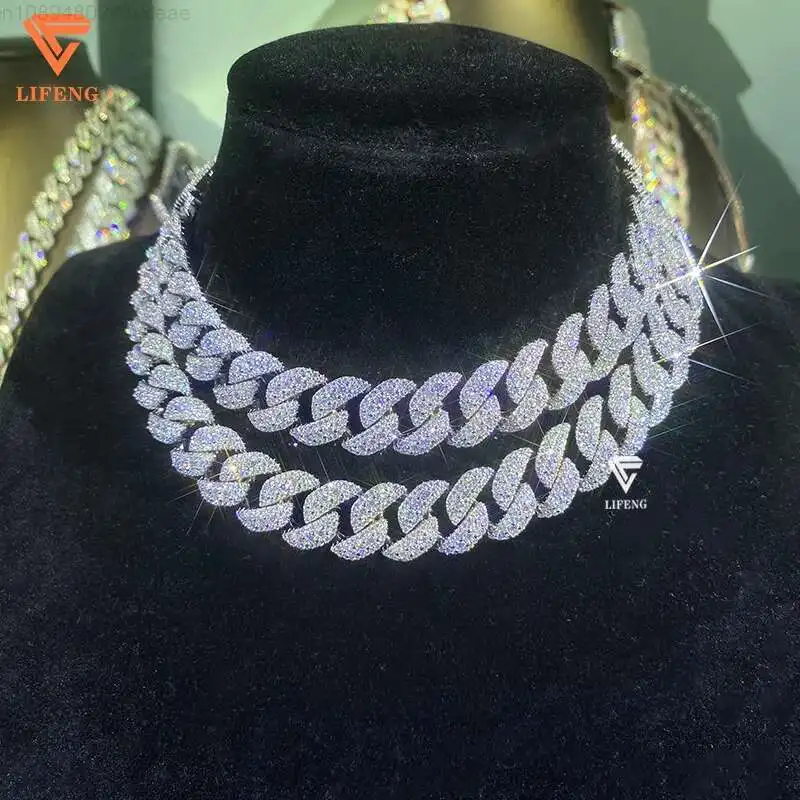 New Arrivals Hip Hop Rapper Necklace Gold Plated 925Silver Iced Out Vvs Moissanite Miami Raised Cuban Link Chain Diamond Handset
New Arrivals Hip Hop Rapper Necklace Gold Plated 925Silver Iced Out Vvs Moissanite Miami Raised Cuban Link Chain Diamond Handset