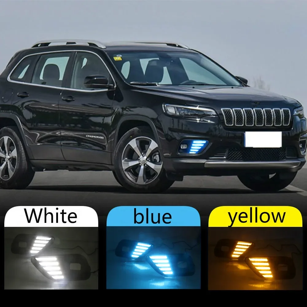 1Set LED Daytime Running Light For Jeep Cherokee 2019 2020 Car Accessories Waterproof ABS 12V DRL Fog Lamp Decoration
1Set LED Daytime Running Light For Jeep Cherokee 2019 2020 Car Accessories Waterproof ABS 12V DRL Fog Lamp Decoration