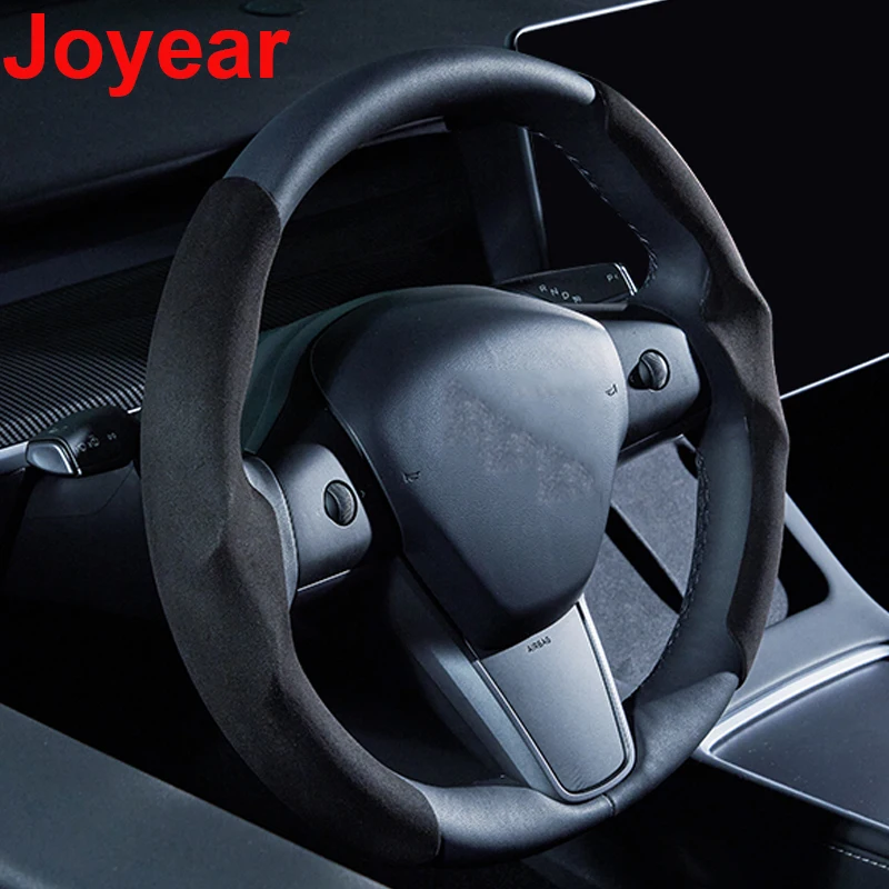 For Tesla Model 3/Y 2021-2022 Steering Wheel Cover Leather Non-slip Hand Stitched Handle Cover Interior Car Accessories
For Tesla Model 3/Y 2021-2022 Steering Wheel Cover Leather Non-slip Hand Stitched Handle Cover Interior Car Accessories