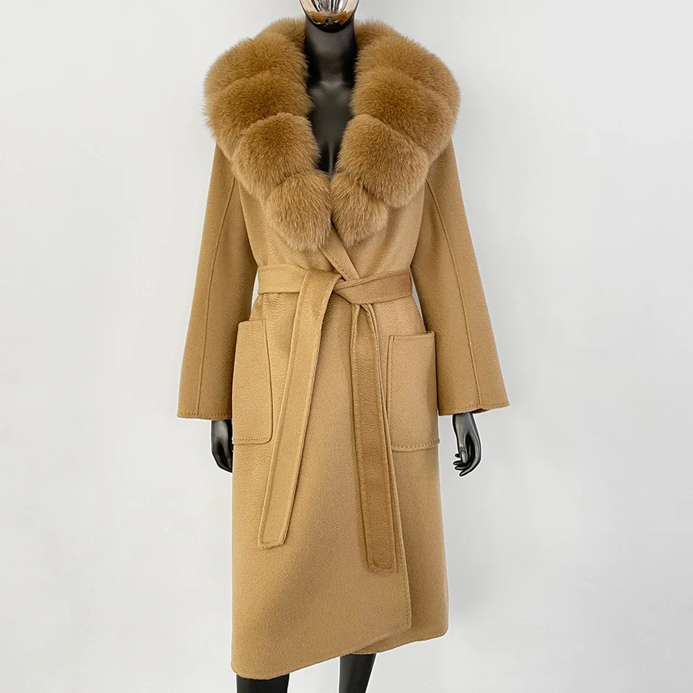 2024 New Warm Outerwear Casual Clothes for Lady Natural Real Fox Fur Collar Jacket Winter Wool Woolen Long Fur Ladies Women
2024 New Warm Outerwear Casual Clothes for Lady Natural Real Fox Fur Collar Jacket Winter Wool Woolen Long Fur Ladies Women