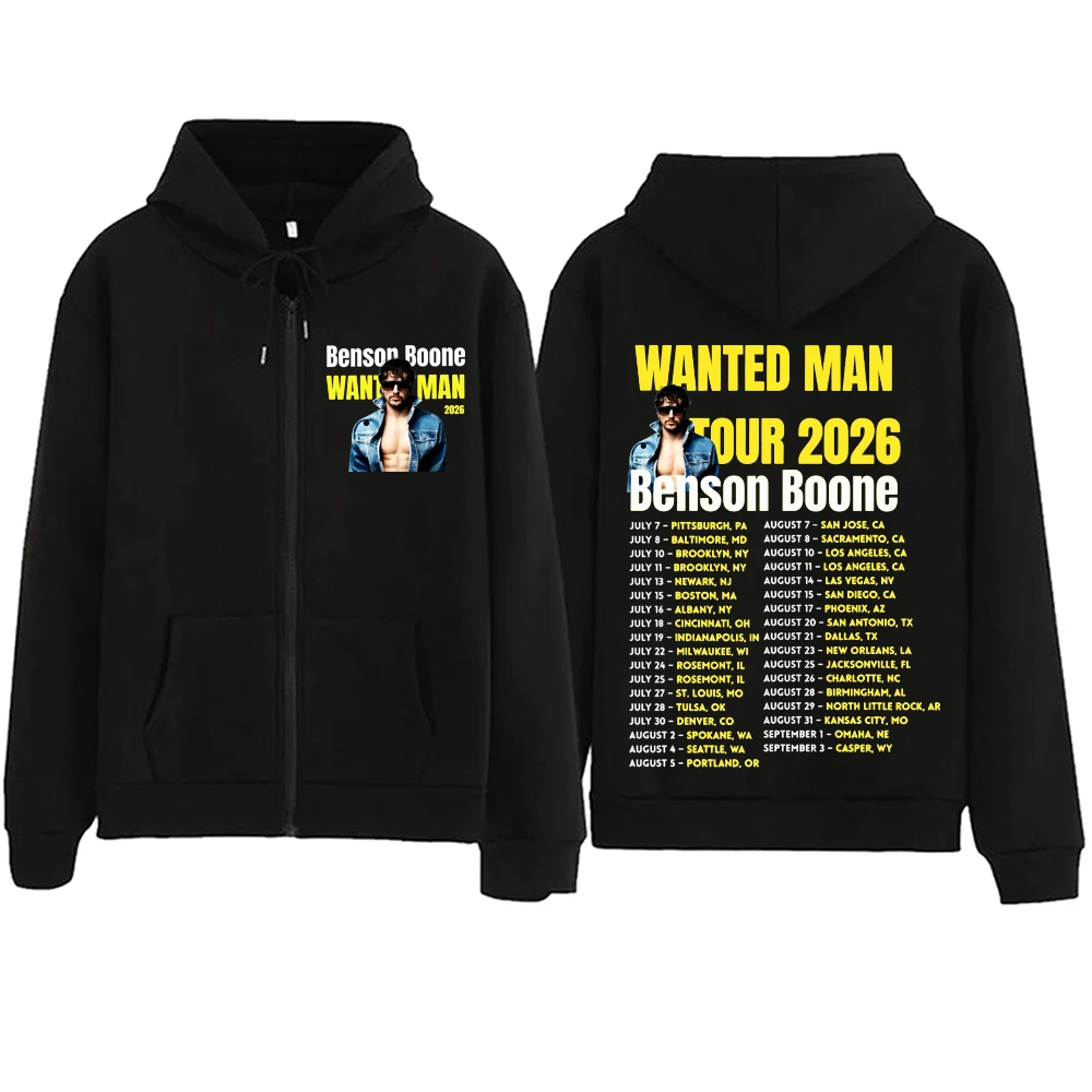 Benson-boone Wanted Man Tour 2026 Zipper Hoodie Man Woman Harajuku Pullover Tops Long Sleeve Streetwear Sweatshirt
Benson-boone Wanted Man Tour 2026 Zipper Hoodie Man Woman Harajuku Pullover Tops Long Sleeve Streetwear Sweatshirt